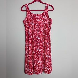 Columbia PFG - Dress - Red and White - Large